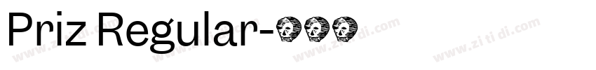 Priz Regular字体转换